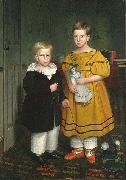 Robert Peckham The Raymond Children oil on canvas